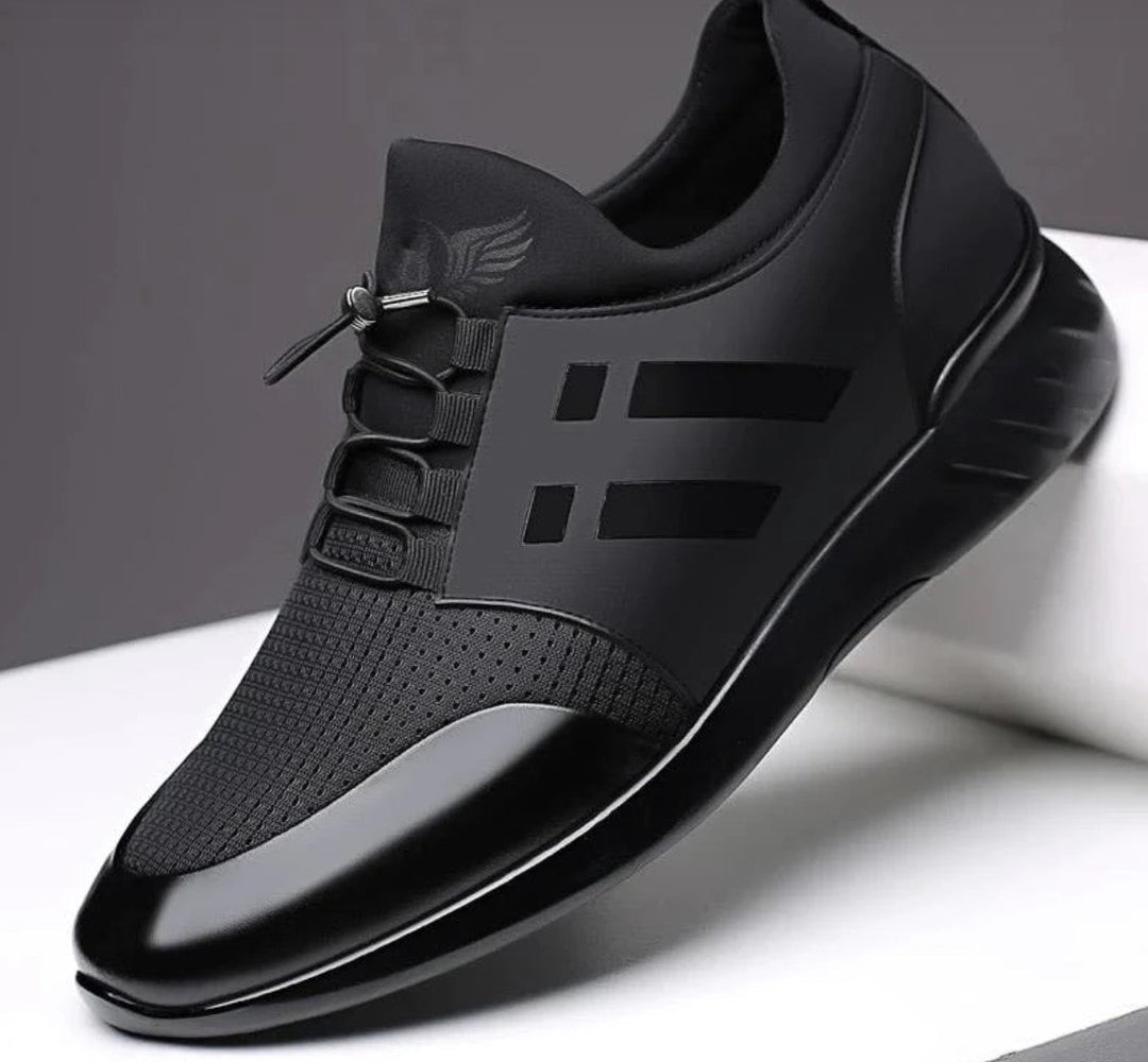 "Bequeme Herren Leder-Schuhe - Orthopädisch, atmungsaktiv, leichtes Design, Gel-Sohle, hervorragende Dämpfung."