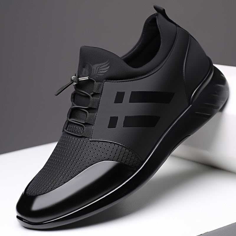 "Bequeme Herren Leder-Schuhe - Orthopädisch, atmungsaktiv, leichtes Design, Gel-Sohle, hervorragende Dämpfung."