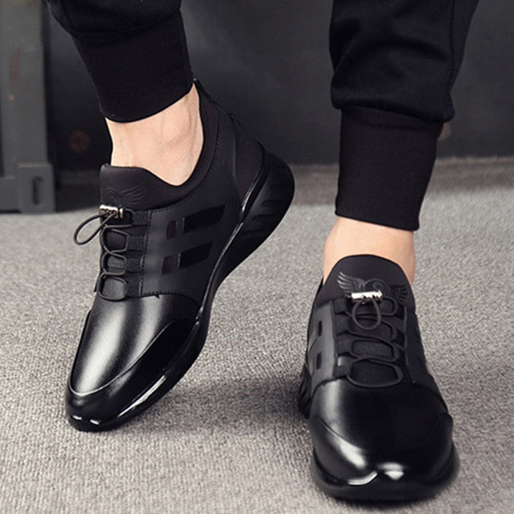 "Bequeme Herren Leder-Schuhe - Orthopädisch, atmungsaktiv, leichtes Design, Gel-Sohle, hervorragende Dämpfung."