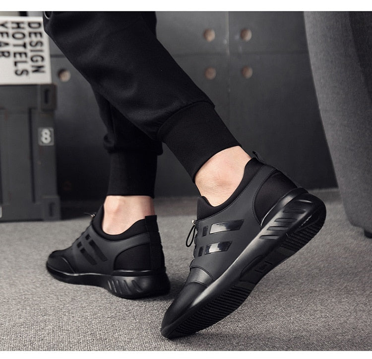 "Bequeme Herren Leder-Schuhe - Orthopädisch, atmungsaktiv, leichtes Design, Gel-Sohle, hervorragende Dämpfung."