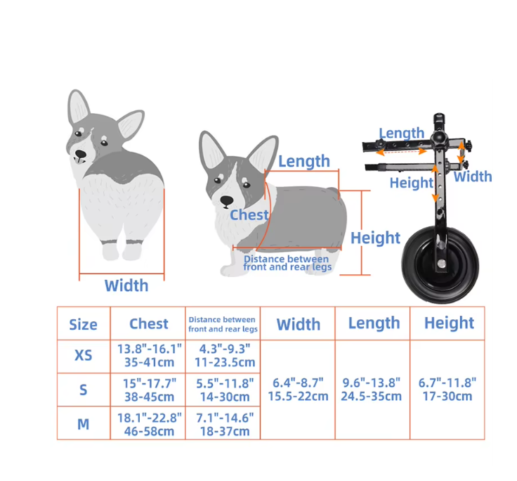 Blauer Hundehilfe-Rollstuhl für Haustiere, fördert Mobilität, verstellbare Gurte, leichtes Gestell, ideal für Hunde & Katzen.