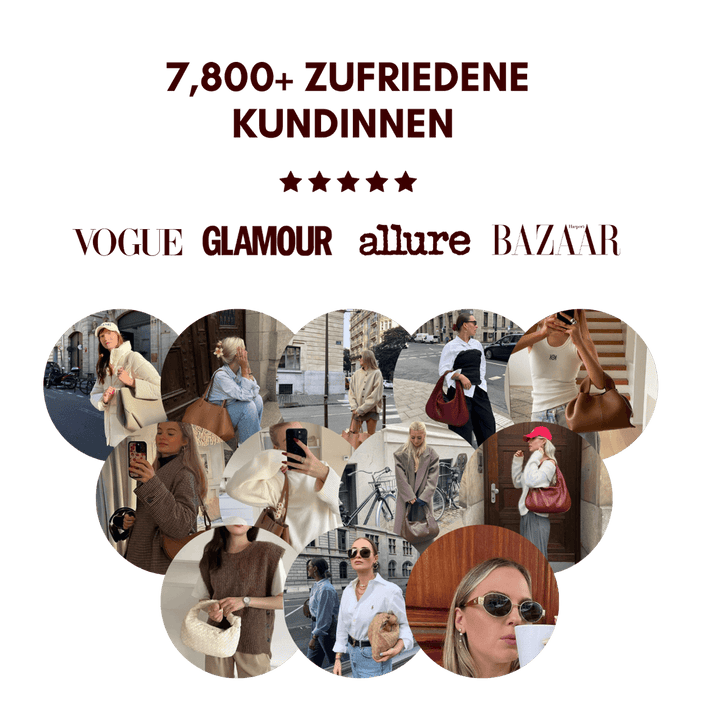 "Braune Leder Tote Bag auf Marmortisch, stilvolle Damenhandtasche, geräumig und vintage, ideal für Büro und Shopping."