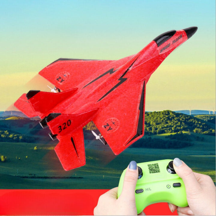 "Bruchsicheres ferngesteuertes Flugzeug, leichtes Design, robustes Material, aerodynamisch für drinnen und draußen geeignet."