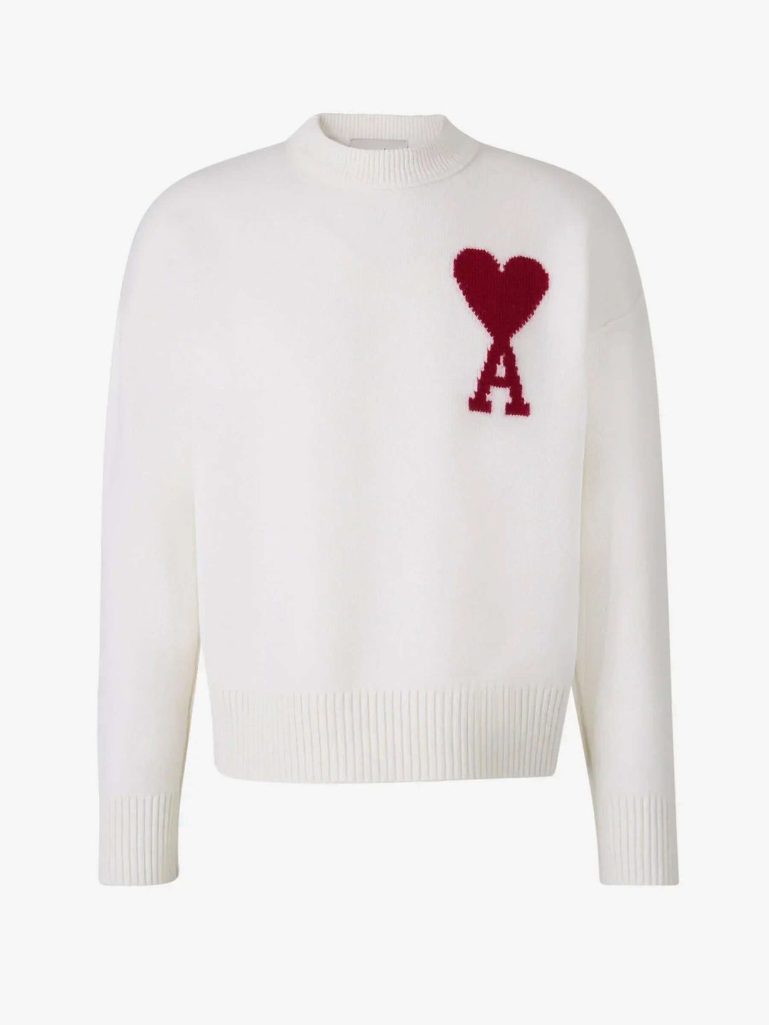 Damen Pullover mit Herz-Druck