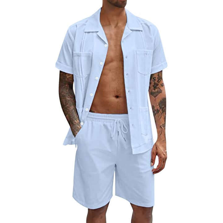 Herren-Sommer-Set: Hemd & Shorts