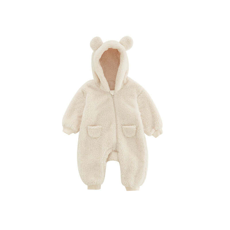 Baby Fleece Strampler mit Tiermotiv - Kuschelig & Warm