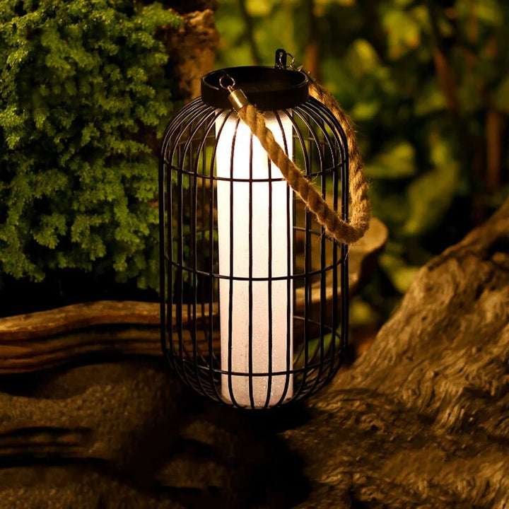 Solarbetriebene LED-Chinesische Lampe für Außenbereiche
