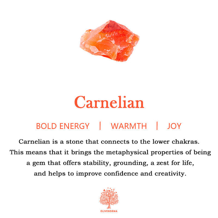 Karneol Edelstein, orange, energetisierend, Stabilität, Kreativität, Schmuck, Heilstein, Chakra.