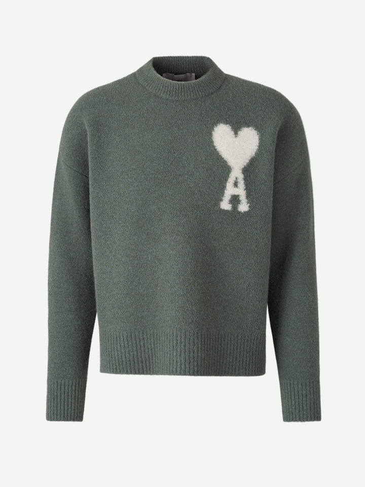 Damen Pullover mit Herz-Druck