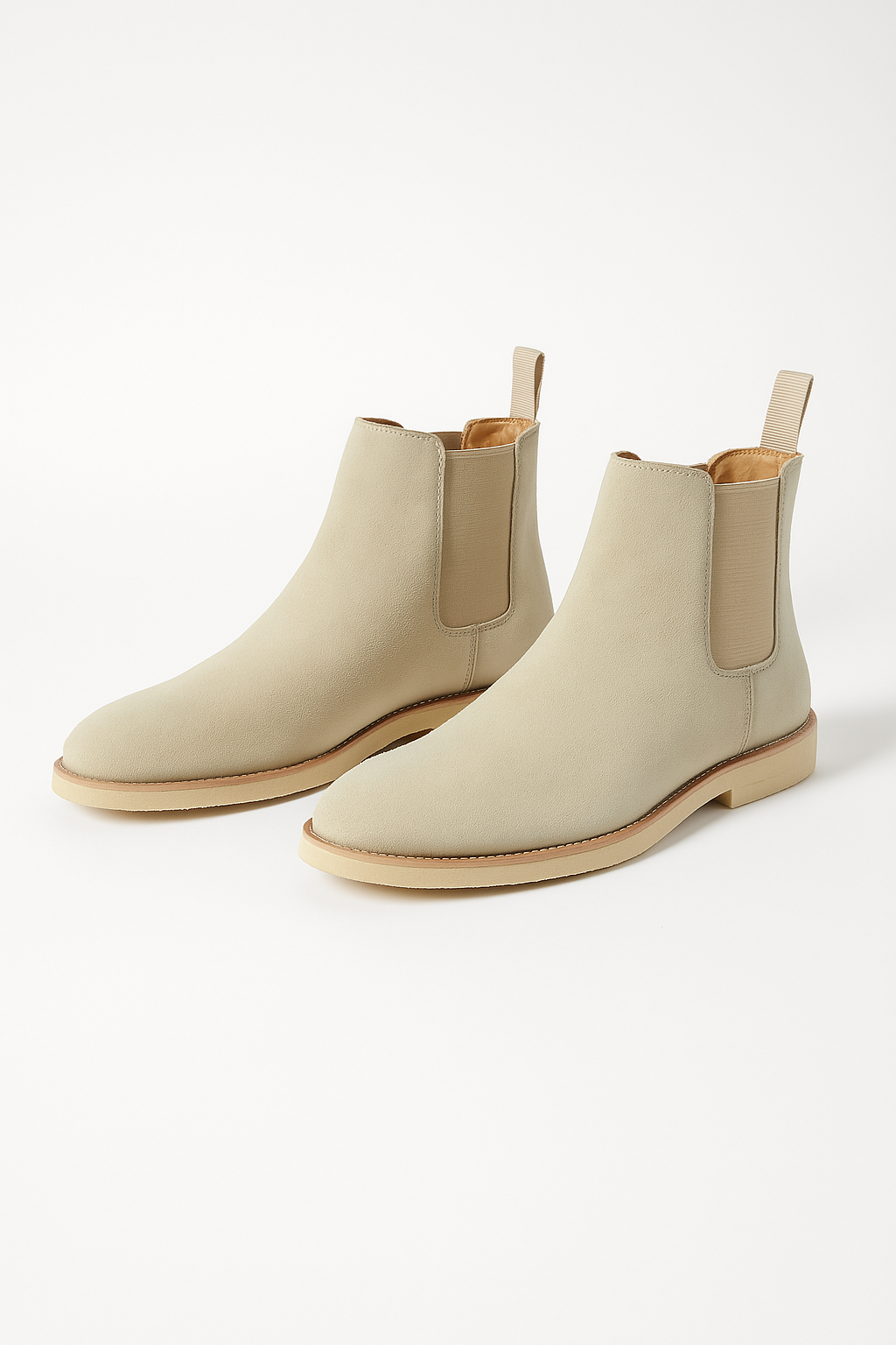 Chelsea Lederstiefel aus hochwertigem Leder, klassisches Design mit elastischen Einsätzen, rutschfeste Sohle, vielseitig.