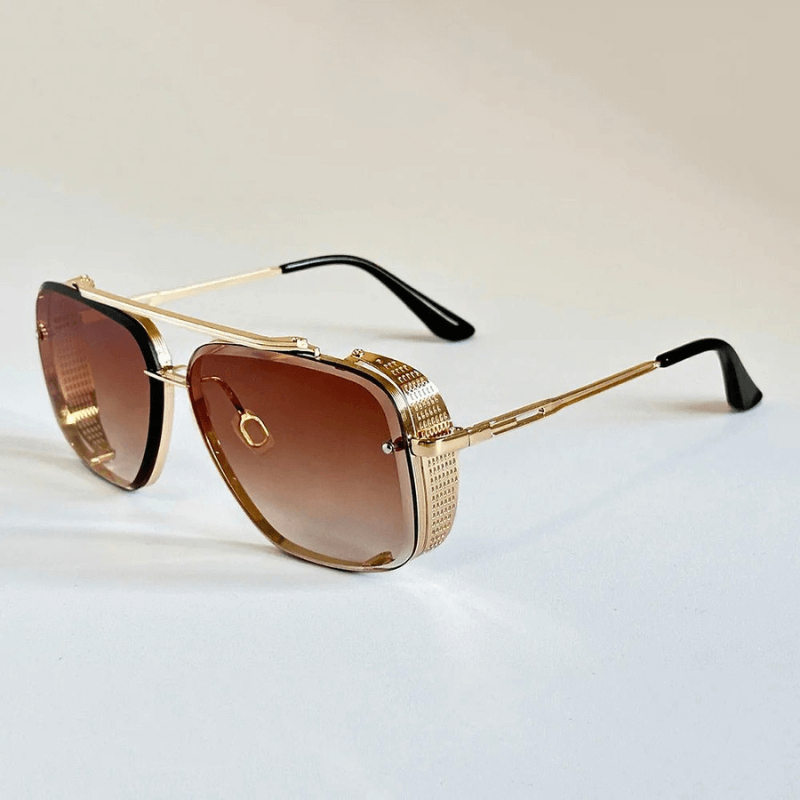 Moderne Aviator Sonnenbrille mit Seitenschutz