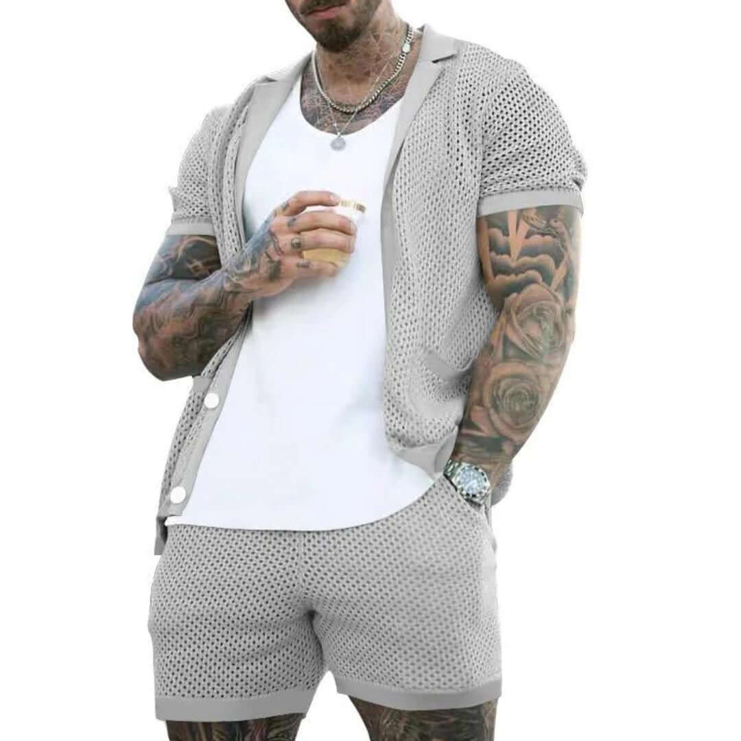 Herren Loungewear Set: Zweiteiliges Sommer-Outfit