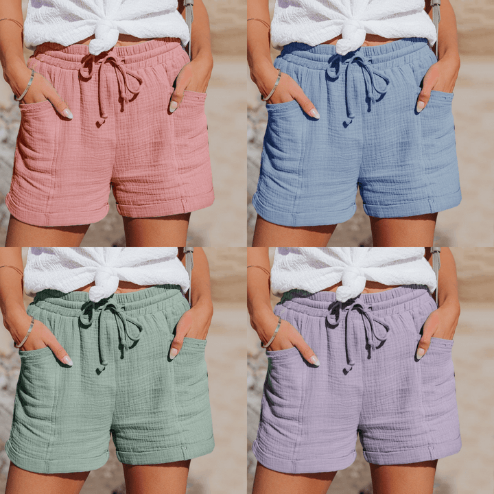 Sommerliche Damen-Baumwollshorts