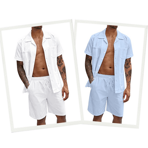 Herren-Sommer-Set: Hemd & Shorts