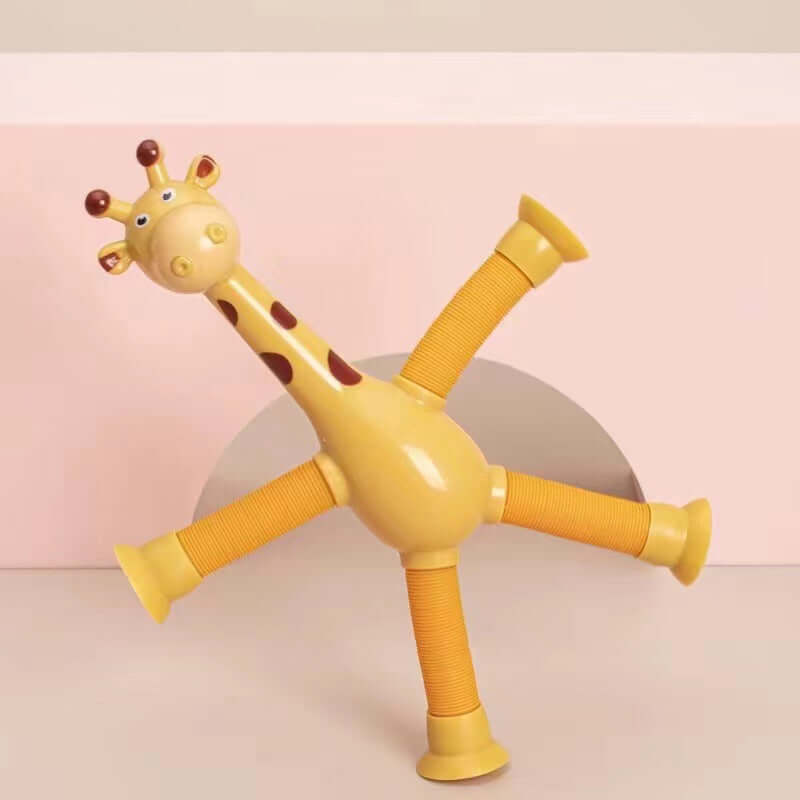 Flexibles Giraffenspielzeug mit Saugnapf für Kinder