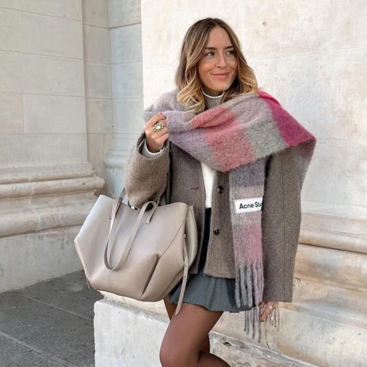 Damen Braun Umhängetasche mit Verstellbarem Riemen