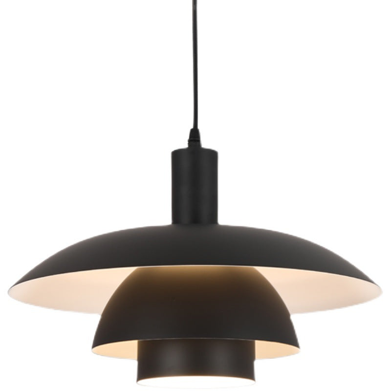 "Dänische Design-Hängeleuchte aus Metall und Glas, skandinavisches, minimalistisches Design, ideal für Essbereiche."