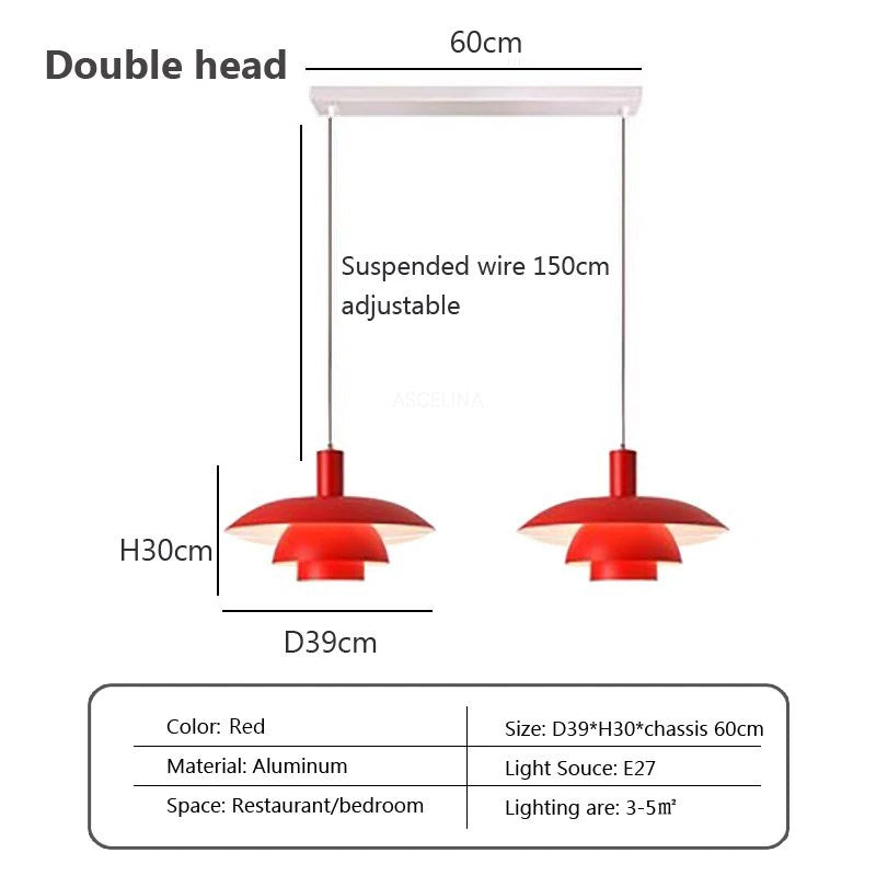 "Dänische Design-Hängeleuchte aus Metall und Glas, skandinavisches, minimalistisches Design, ideal für Essbereiche."