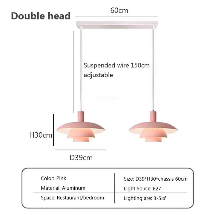 "Dänische Design-Hängeleuchte aus Metall und Glas, skandinavisches, minimalistisches Design, ideal für Essbereiche."