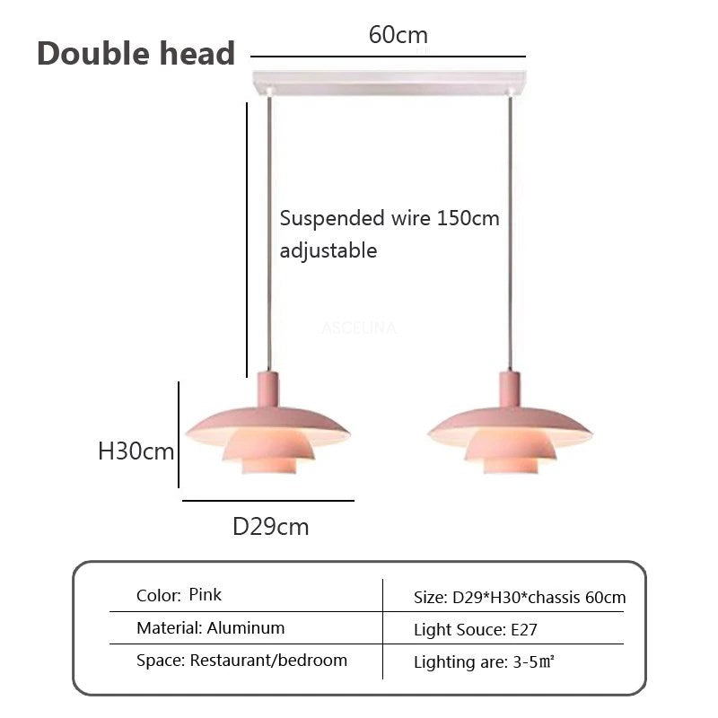 "Dänische Design-Hängeleuchte aus Metall und Glas, skandinavisches, minimalistisches Design, ideal für Essbereiche."