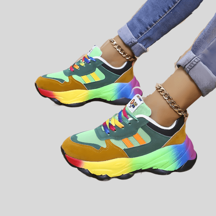 Multicolor Schnürschuhe - Bequem & Stilvoll