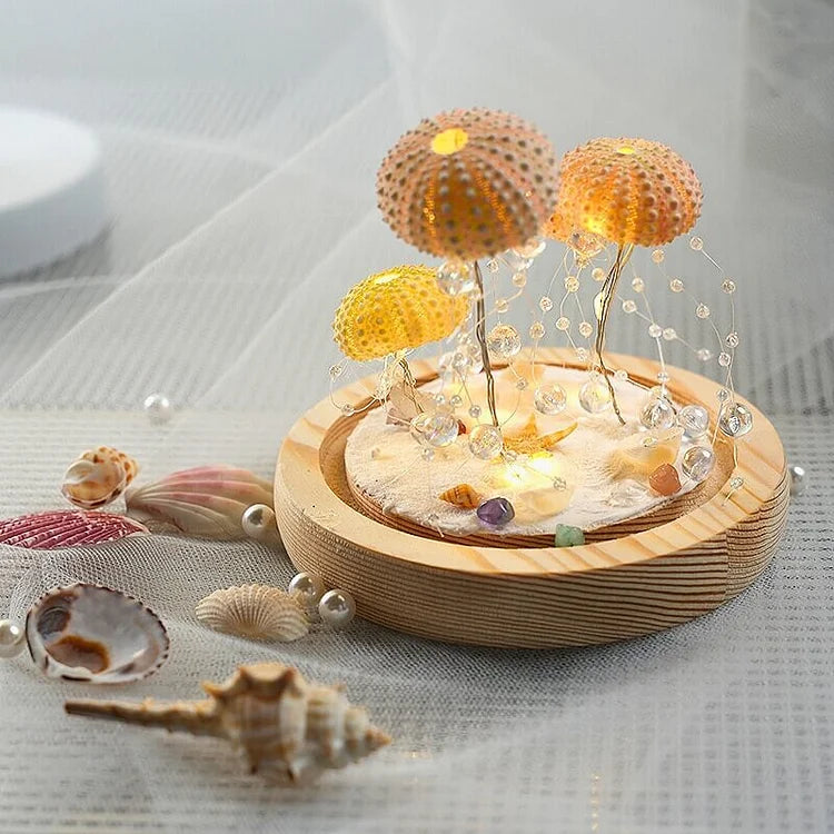 DIY Seeigel-Nachtlicht: Kreatives Vintage-Ambiente