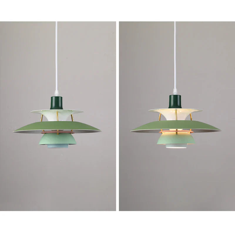 Moderne LED-Hängelampe mit Farbschirm für Innenräume