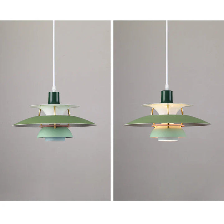 Moderne LED-Hängelampe mit Farbschirm für Innenräume