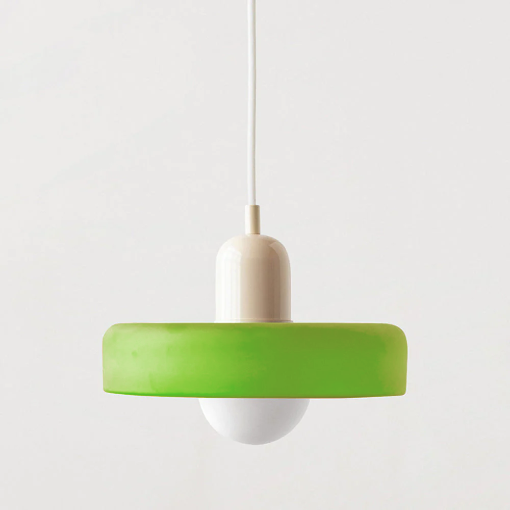 "Deckenleuchte skandinavischer Stil, handgefertigt, minimalistisches Design, gläserner Lampenschirm, elegante Beleuchtung."