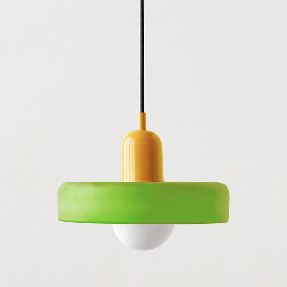 "Deckenleuchte skandinavischer Stil, handgefertigt, minimalistisches Design, gläserner Lampenschirm, elegante Beleuchtung."