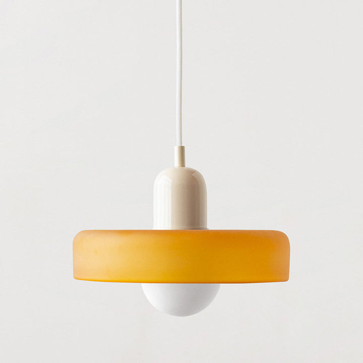 "Deckenleuchte skandinavischer Stil, handgefertigt, minimalistisches Design, gläserner Lampenschirm, elegante Beleuchtung."