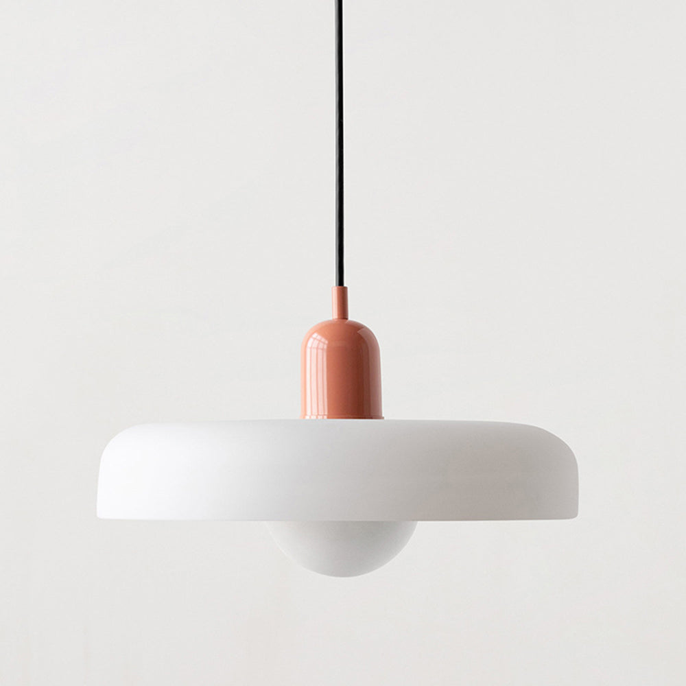 "Deckenleuchte skandinavischer Stil, handgefertigt, minimalistisches Design, gläserner Lampenschirm, elegante Beleuchtung."