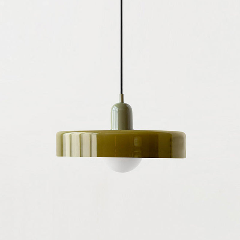 "Deckenleuchte skandinavischer Stil, handgefertigt, minimalistisches Design, gläserner Lampenschirm, elegante Beleuchtung."