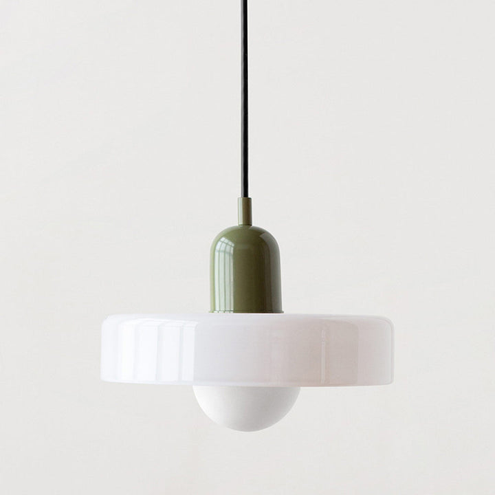 "Deckenleuchte skandinavischer Stil, handgefertigt, minimalistisches Design, gläserner Lampenschirm, elegante Beleuchtung."