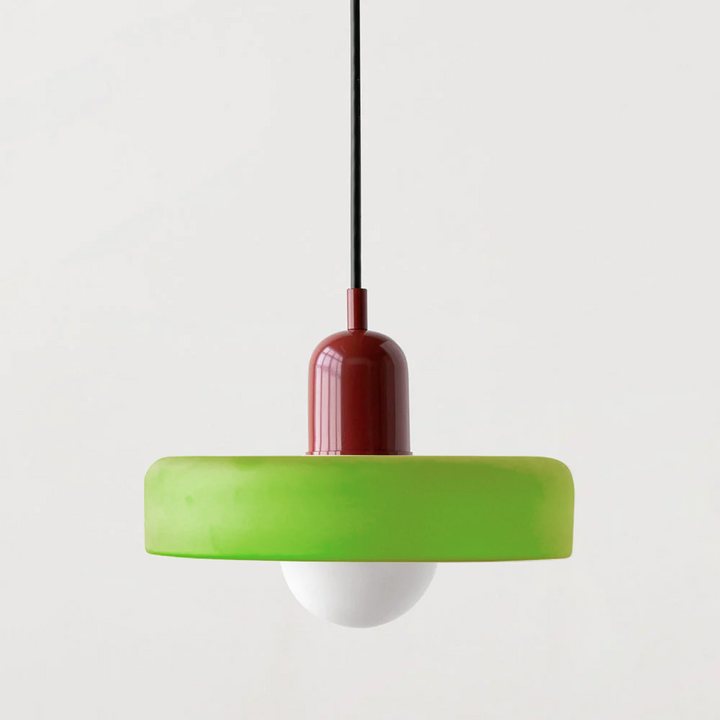 "Deckenleuchte skandinavischer Stil, handgefertigt, minimalistisches Design, gläserner Lampenschirm, elegante Beleuchtung."
