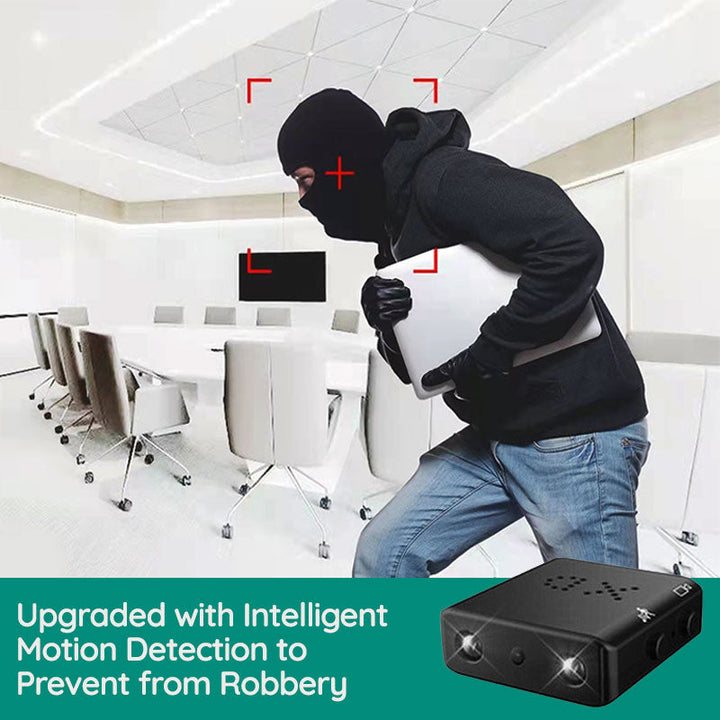 "Diskrete Sentinel Micro HD Kamera, kleine schwarze Kamera mit 1080P Qualität und Weitwinkelobjektiv für unauffällige Überwac