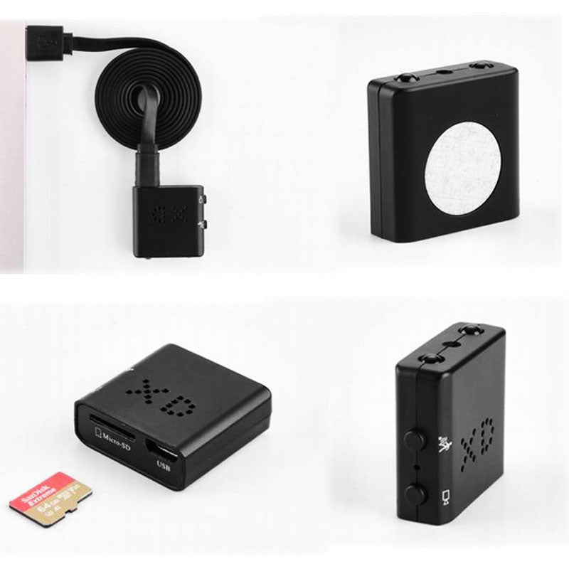 "Diskrete Sentinel Micro HD Kamera, kleine schwarze Kamera mit 1080P Qualität und Weitwinkelobjektiv für unauffällige Überwac