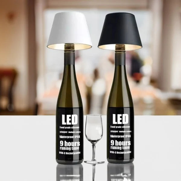 Kabellose Weinflaschen Tischlampe Wiederaufladbar