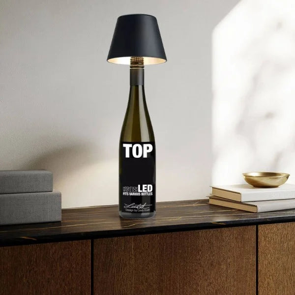 Kabellose Weinflaschen Tischlampe Wiederaufladbar