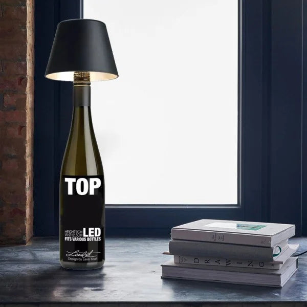 Kabellose Weinflaschen Tischlampe Wiederaufladbar