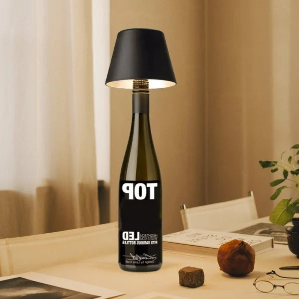 Kabellose Weinflaschen Tischlampe Wiederaufladbar