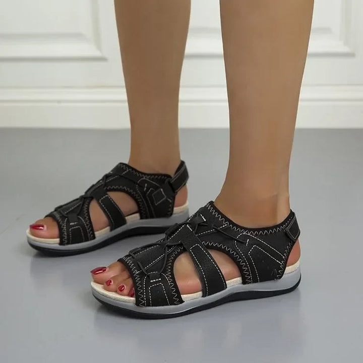 Damen Orthopädische Sandalen mit Keilabsatz
