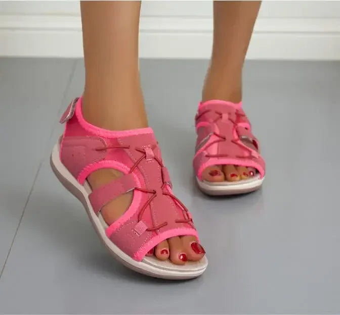 Damen Orthopädische Sandalen mit Keilabsatz