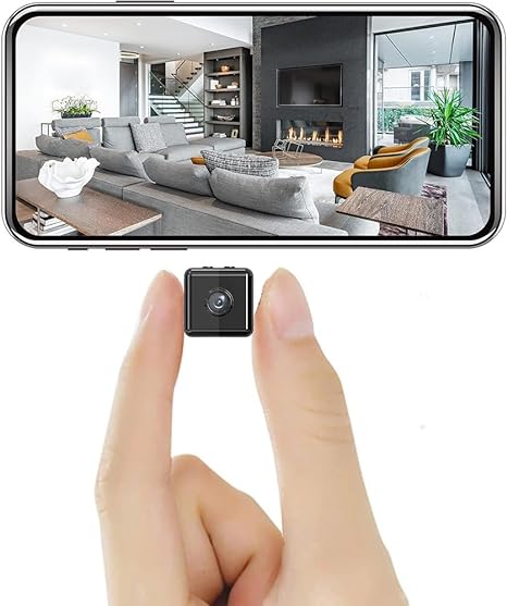 Drahtlose 1080P HD WiFi Überwachungskamera, kompakt, für Innen- und Außenbereich, klare Bilder, ideal für Sicherheit zuhause.