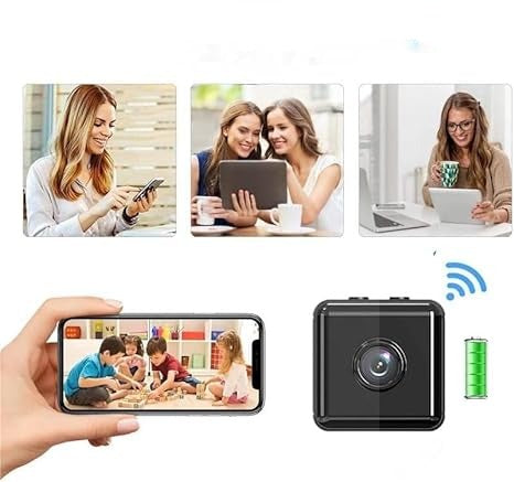 "Drahtlose Mini WiFi Sicherheitskamera, kompakt, wetterbeständig, 1080P HD, ideal für Innen- und Außenüberwachung"