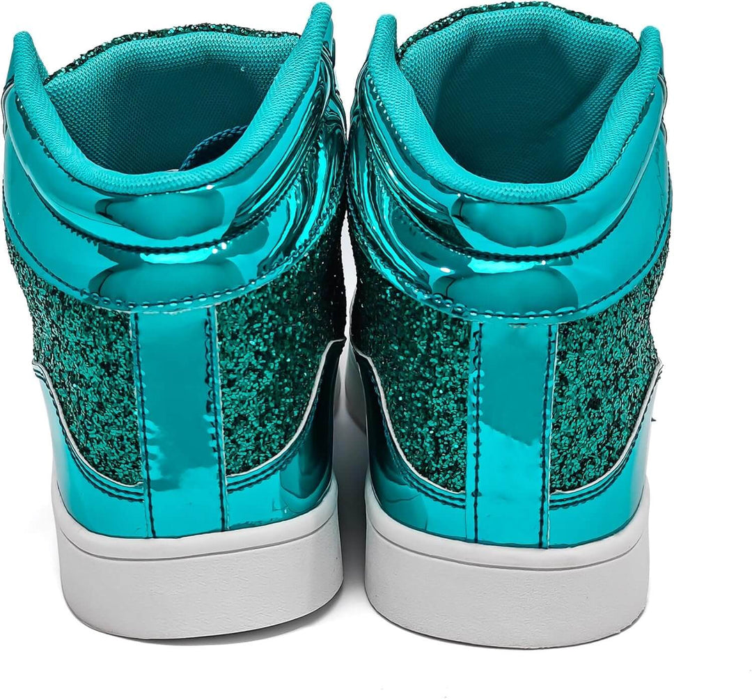 Glitzer-Sneaker: Casual & Neon