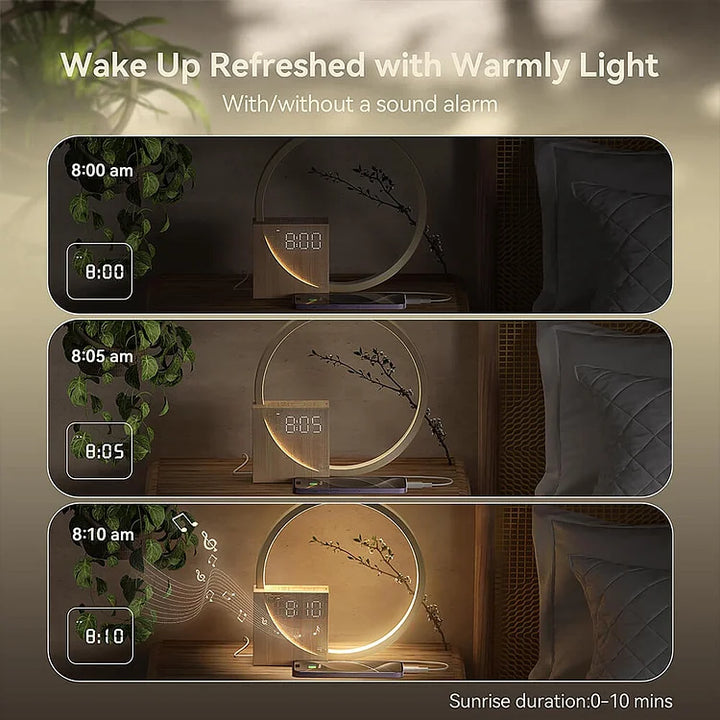 Touch Control Nachttischlampe mit Weckerfunktion