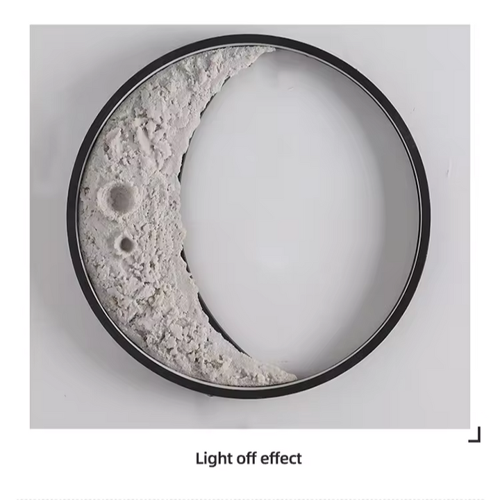 3D Mond LED Wandlampe - Halbmondform mit himmlischem Charme