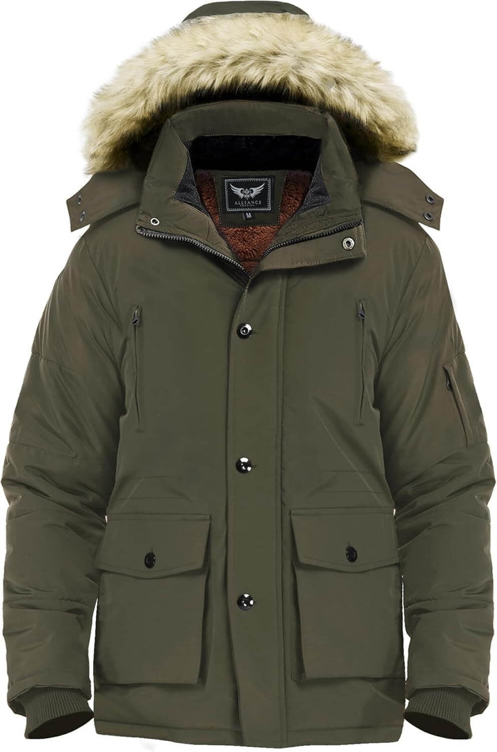 Herren Winterjacke mit Kapuze - Wärme & Stil