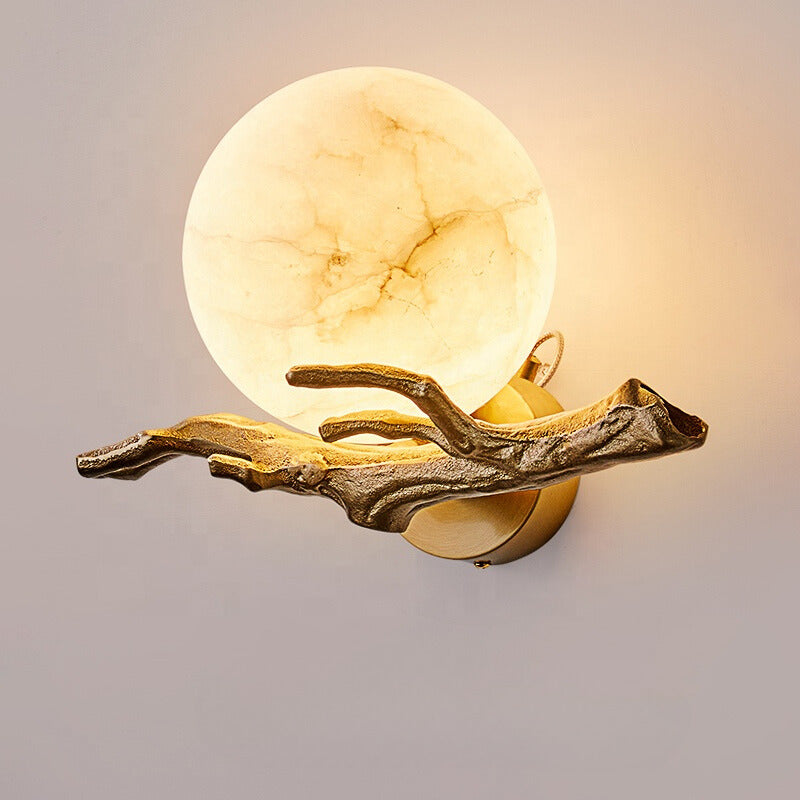 Moderne Marmor-Kupfer-Wandlampe für jedes Zimmer